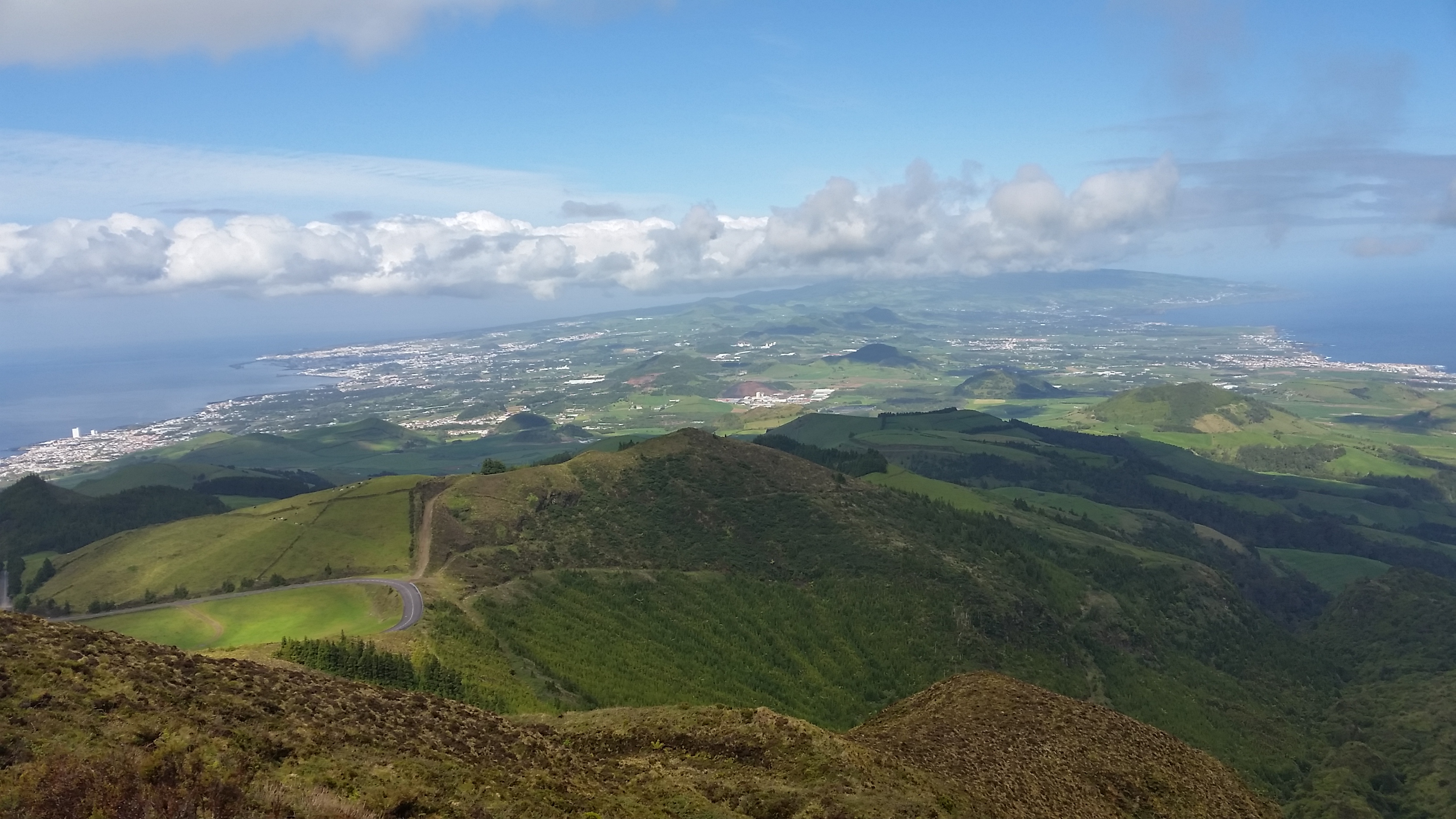 Parte superior del Pico da Barrosa (isla de Sao Miguel)