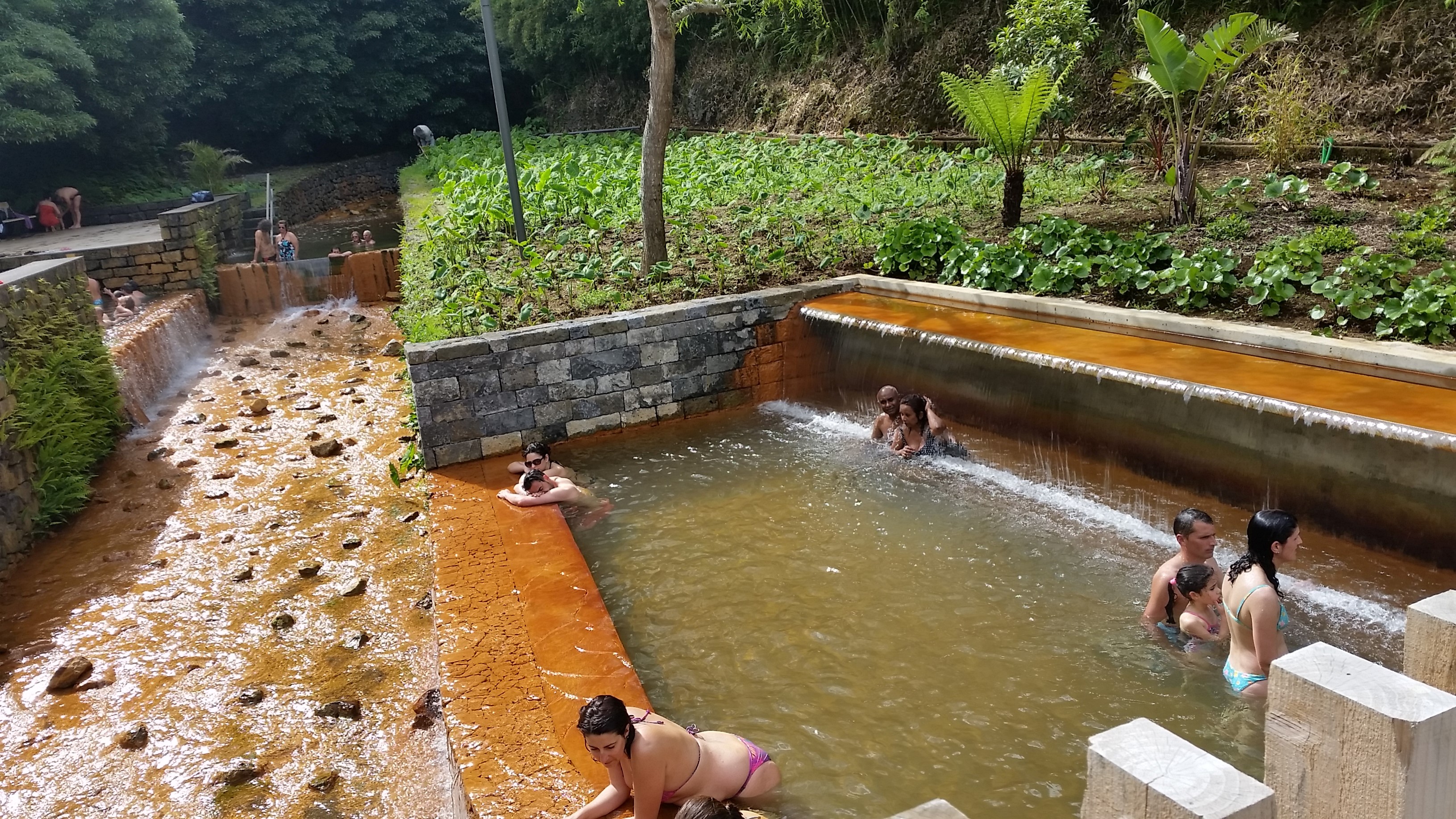 Thermal hot pool at Poça da Dona Beija