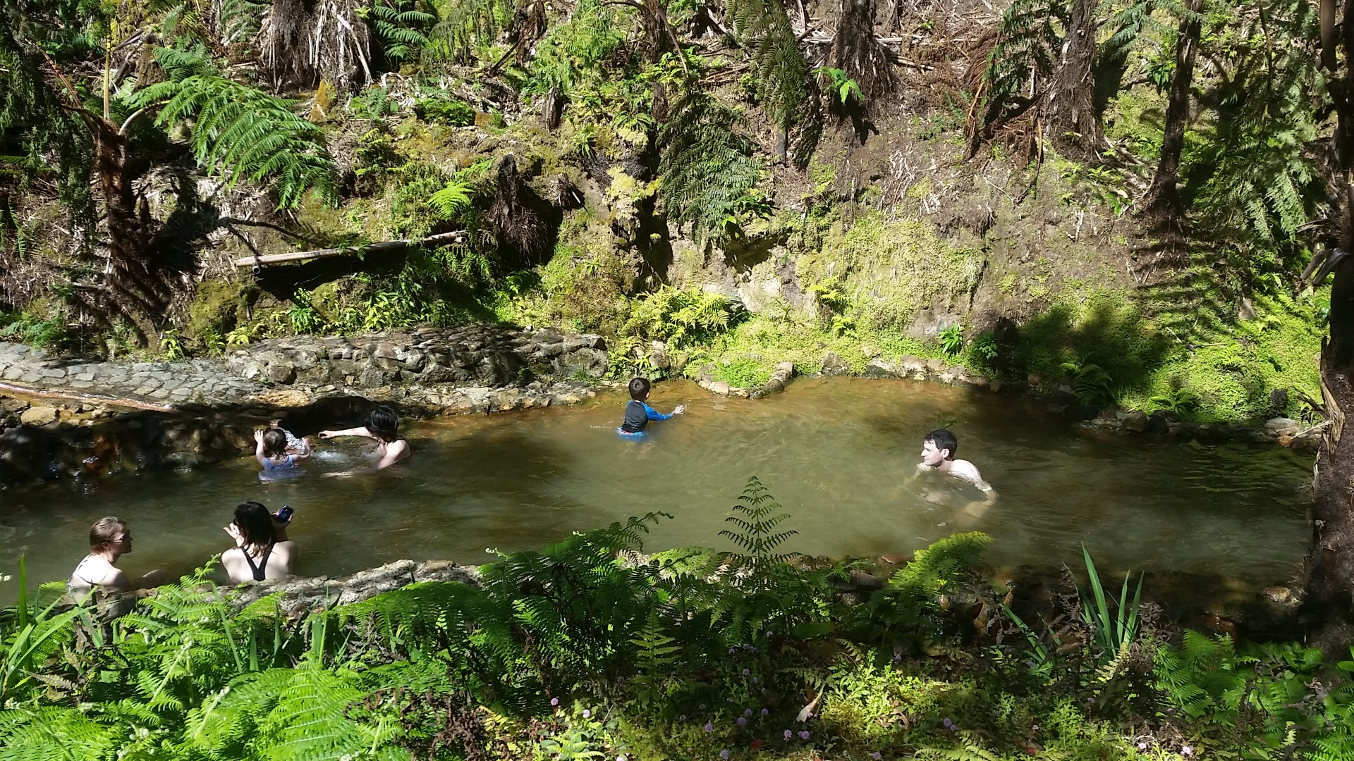 Termal pools in Caldeira Velha