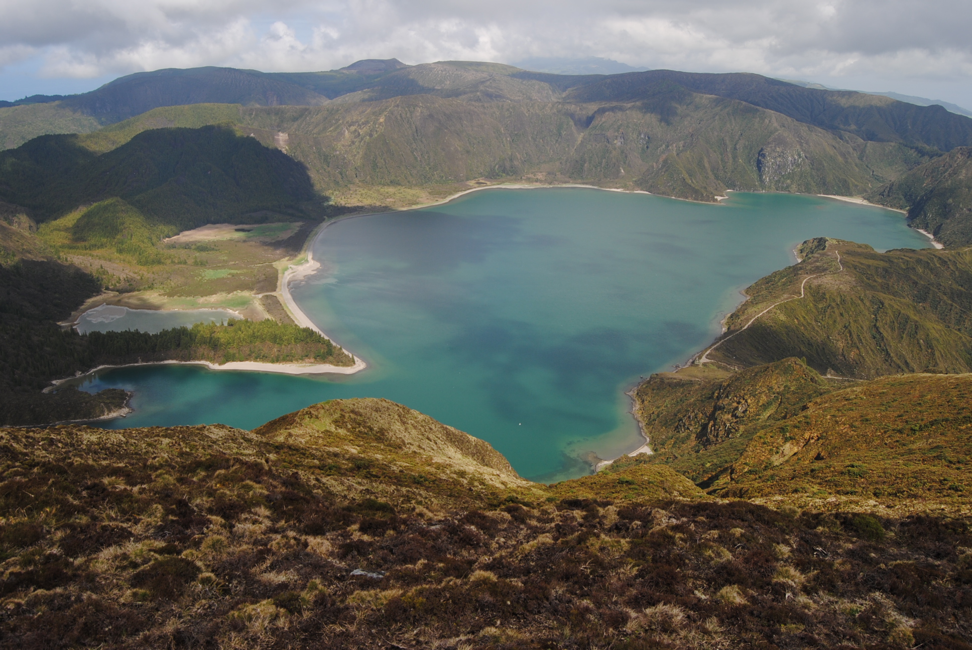Lagoa do Fogo, vista no topo