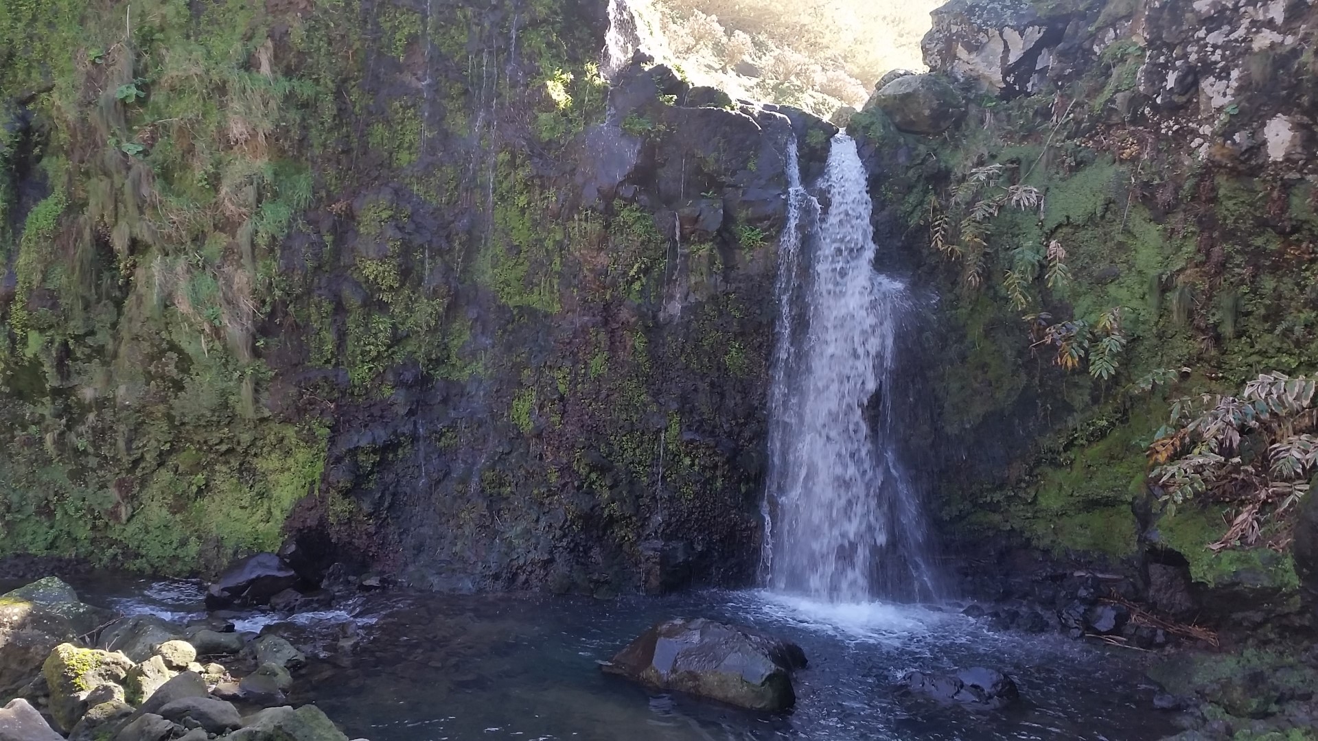 Cascata durante o trilho
