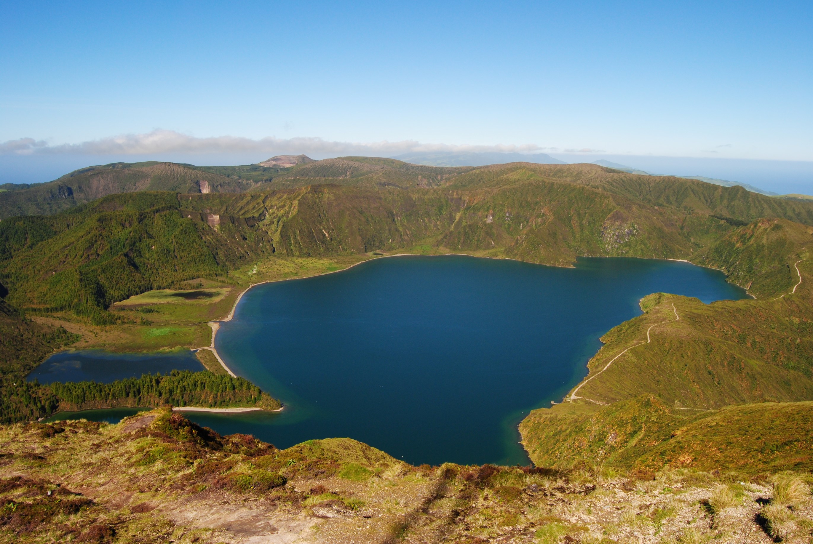 Lagoa do Fogo visto do topo (947 m.)
