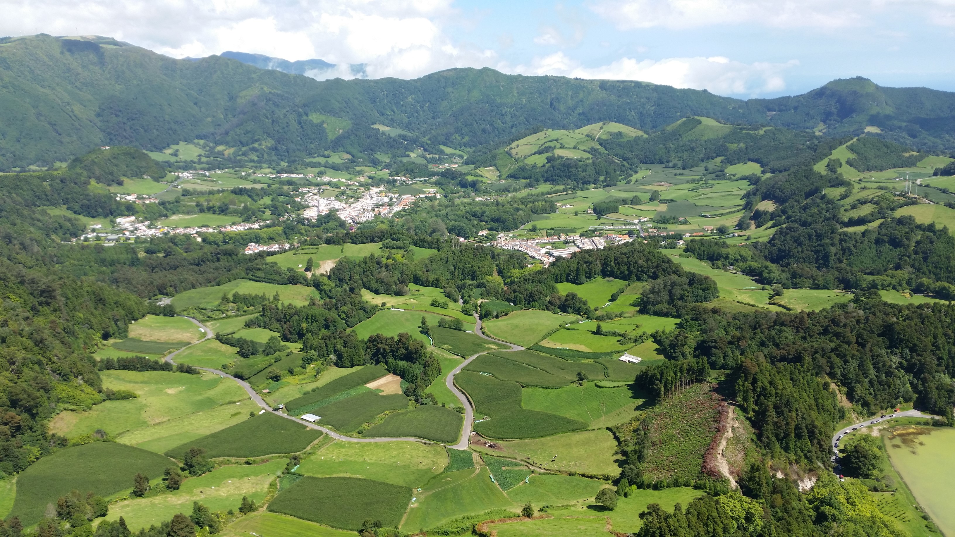 Freguesia das Furnas, vista do Pico do Ferro